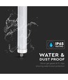 150cm 160lm/W 32W vanntett komplett LED-armatur, Gjennomgangskoblet - 5120lm, IP65