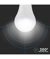 E27 9W 3-trinns dimbar LED-pære - A60, On/off dimbar