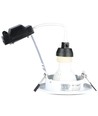 V-Tac 3-pak downlights med 5W lyskilde - Hvit front, komplett med GU10 holder og LED spotter, innendørs
