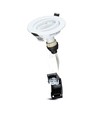 V-Tac 3-pak downlights med 5W lyskilde - Hvit front, komplett med GU10 holder og LED spotter, innendørs