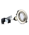 3-pakning 5W innfellingsspot - Stålfront, komplett med GU10-holder og LED-spot