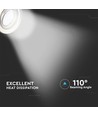 3-pakning 5W innfellingsspot - Stålfront, komplett med GU10-holder og LED-spot