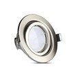 3-pakning 5W innfellingsspot - Stålfront, komplett med GU10-holder og LED-spot