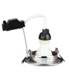 3-pakning 5W innfellingsspot - Stålfront, komplett med GU10-holder og LED-spot