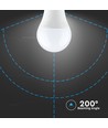 B22 9W LED-pære - Samsung LED-chip