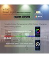 E27 5W Smart Home krone LED-pære - G45, Tuya/Smart Life, fungerer med Google Home, Alexa og smarttelefoner