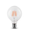 E27 6W LED globepære - Ø12,5 cm, Samsung LED-chip, filament