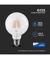 E27 6W LED globepære - Ø12,5 cm, Samsung LED-chip, filament
