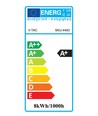 E27 8W LED-pære - Kultråd, frostet, A67