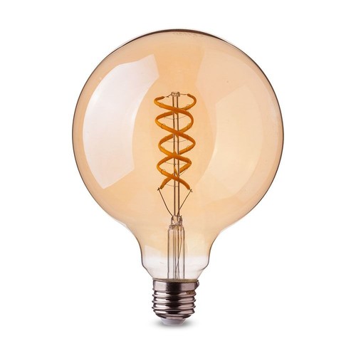 E27 5W LED globepære - Ø9,5 cm, Kultråd, ekstra varmhvit