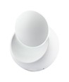 5W LED hvit vegglampe - IP20 innendørs, rund, roterbar, inkl. lyskilde