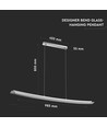 18W Designer LED nedhengt takarmatur - 98cm, 4000K