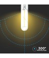E27 2W LED-pære - Kultråd, T30