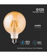 E27 6W LED globepære - Kultråd, Ø12,5 cm, Ekstra varmhvit, 2200K