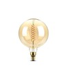 E27 8W dimbar LED kjempe globepære - Ø20 cm, Kultråd, ekstra varm hvit, 2000K