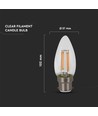 B22 4W LED-kronepære - Samsung LED-chip, glødetråd