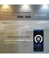 40W Smart Home LED-panel - 25mm, 60x60, Tuya/Smart Life, fungerer med Google Home/Alexa, hvit kant