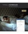 40W Smart Home LED-panel - 60x60, Tuya/Smart Life, fungerer med Google Home, Alexa og smarttelefoner, hvit kant