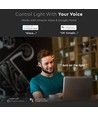40W Smart Home LED-panel - 25mm, 60x60, Tuya/Smart Life, fungerer med Google Home/Alexa, hvit kant