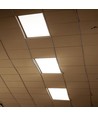 40W Smart Home LED-panel - 60x60, Tuya/Smart Life, fungerer med Google Home, Alexa og smarttelefoner, hvit kant