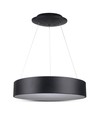 30W dimbar LED-lysekrone - Sort, mykt lys, varmhvit