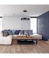 30W dimbar LED-lysekrone - Sort, mykt lys, varmhvit