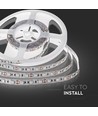 5m 10,8W/m RGB+WW LED-strip - 60 LED pr. meter
