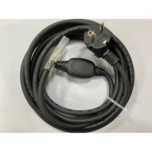 Plugg til 230V LED strip (Type Q), IP67 vanntett - Inkl. endestykke, 5m, 230V