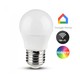 E27 5W Smart Home krone LED-pære - G45, Tuya/Smart Life, fungerer med Google Home, Alexa og smarttelefoner