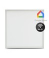 40W Smart Home LED-panel - 25mm, 60x60, Tuya/Smart Life, fungerer med Google Home/Alexa, hvit kant