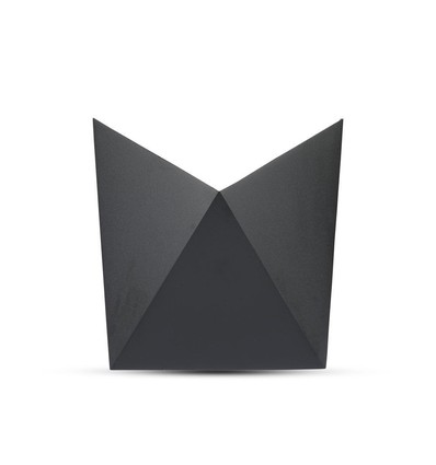 V-Tac 5W LED svart vegglamper - IP65 utendørs, 230V, inkl. lyskilde