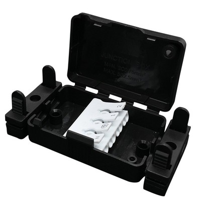 Smart koblingsboks - IP20 innendørs, med rekkeklemme og strekkavlastning