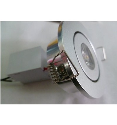 LEDlife 1,2W downlight - Hull: Ø4,2 cm, Mål: Ø5,2 cm, 2,2 cm høy, 230V