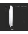 12W LED taklampe - Ø25,5cm, CCT, 3 lysfarger
