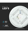 12W LED taklampe - Ø25,5cm, CCT, 3 lysfarger