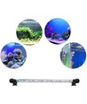 37 cm akvarie armatur - 4W LED, hvit/blå, med sugekopper, IP67