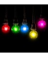 E27 2W LED kronepære - Grønn, Kultråd