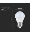 E27 4W LED-pære - G45, kompakt