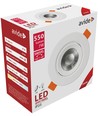 7W Ø10cm LED innfellingsspot - Hull: Ø8 cm, Mål: Ø10 cm, Innebygd driver