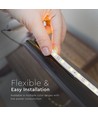 5m 3,6W/m sprutsikker LED-strip - IP65, 60 LED per meter, velg farge