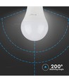 10 stk. E27 8.5W LED-pære - 200 grader