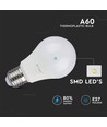 10 stk. E27 8.5W LED-pære - 200 grader
