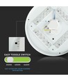 36W LED taklampe - Ø48cm, CCT, 3 lysfarger, rund