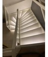 70 cm 4W Trappeprofil i aluminium med LED-stripe - 24V DC, IP65, med støpsel