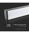 Outlet: V-Tac 100W LED high bay Linear lampe - IP54, for haller og industri