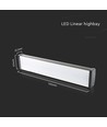 Outlet: V-Tac 100W LED high bay Linear lampe - IP54, for haller og industri