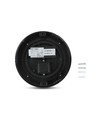 12W LED vegglampe - IP65 utendørs, Rund, sort, inkl. lyskilde
