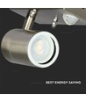 GU10 Vegglampe m. sensor - IP44 utendørs, rustfri, uten lyskilde