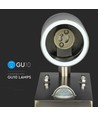 GU10 Vegglampe m. sensor - IP44 utendørs, rustfri, uten lyskilde