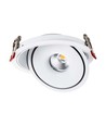 30W Ø20 cm innfellingsspot RA90 - Hull: Ø18 cm, Mål: Ø20 cm, CCT - 3 lysfarger, 3-i-1, hvit kant